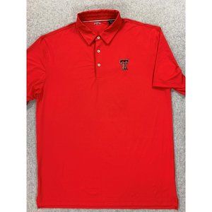 Texas tech Red Raiders Outfitters Short‎ Sleeve Campus Polo Shirt (Men's XL) Red